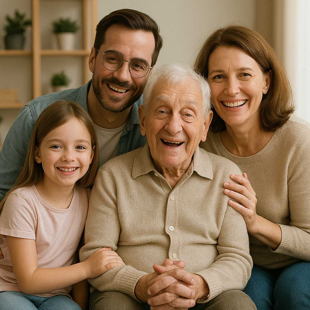 A picture of a family